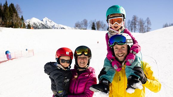 Familien-Skifahren in der Region Seefeld - Familien-Portrait - Birkenlift