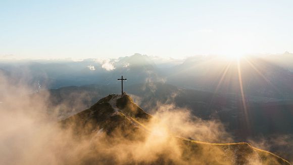 Seefelder Spitze im Sonnenuntergang